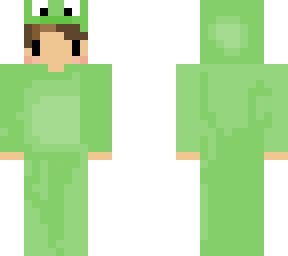 green frog man