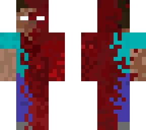 herobrine coverd in blood
