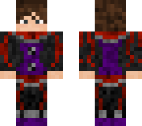 brown haired clown red and purple