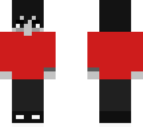 demised with red sweater