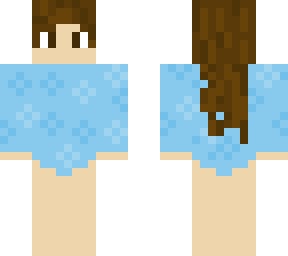 girl with dark hair swimming skin