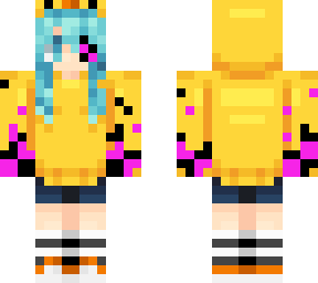 glitched hatsune miku with duck outfit + femboy socks + fixed depth
