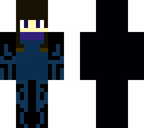 minecraft blue girl skin