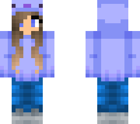 purple axolot girl