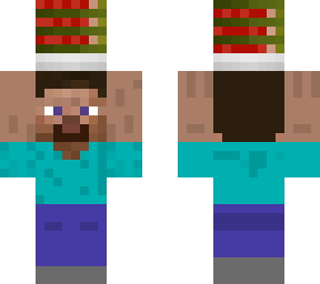 steve holding melon slices