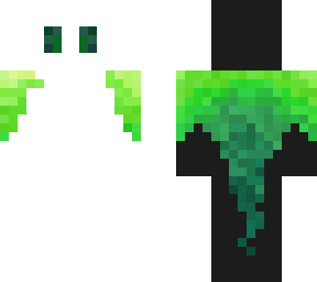 green draped creature