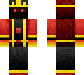 incomplete wizard skin glowing red eyes with hands pn fire +crown