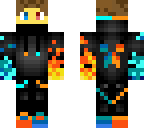 nick's skin blue fire custom made