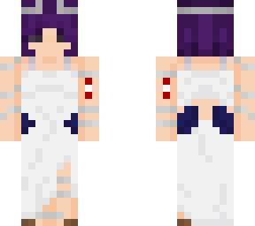 purple girl in a dress