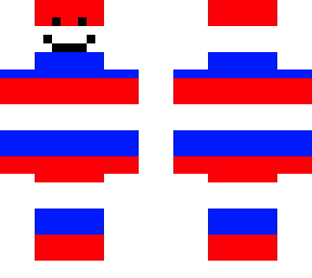 red, white, and blue