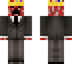 red creeper in suit with crown