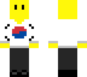 bob yellow with taegeukgi/south korea sweater