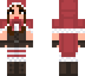 christmas brunette girl