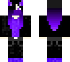 galaxy emo wolf girl