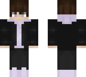 purple and cyan eyes hoodie guy