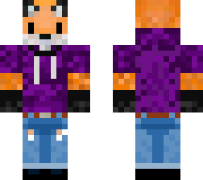 purple hoodie/ripped jeans