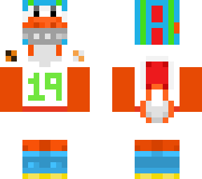 football player orange yoshi