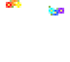 rainbow flower crown base