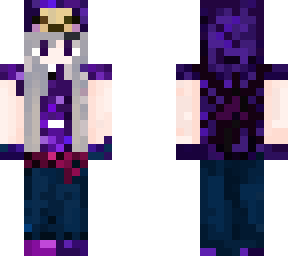 skin girl purple spider