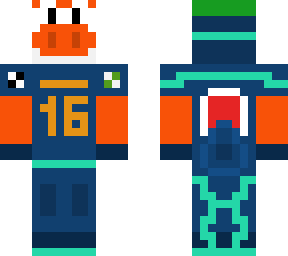soccer player orange yoshi