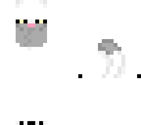 white and gray fox