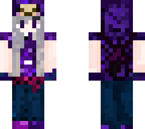 white girl purple spider