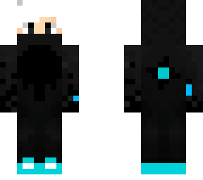 white haired blue gamer