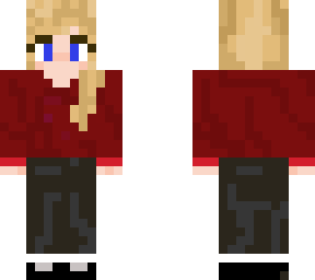 blonde girl with jumper