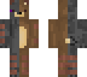 half black techno blade, half teddy mr bean