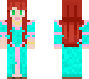 teal double hair