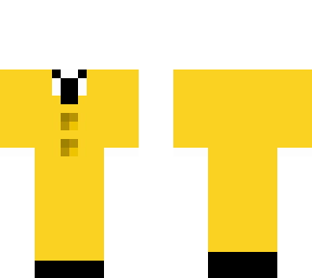 golden tuxedo buttoned up