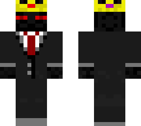 red enderman in a suit
