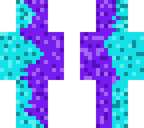teal and purple warp