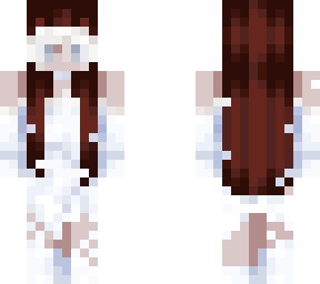 girl in white outfit