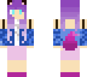purple fox girl