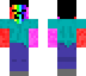 rainbow zombie (or steve)