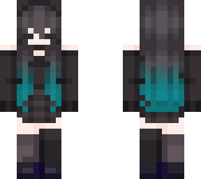 spy girl with blue hair