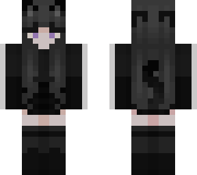 black cat girl