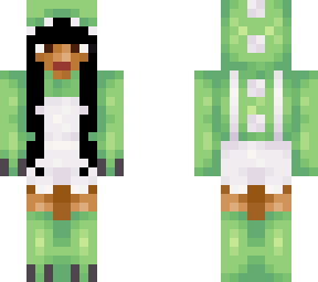 edited skin - dino girl (dark/brown skin)