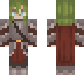 green haired knight