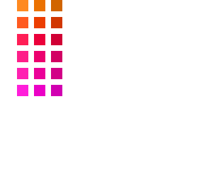 sunset colour theory palette