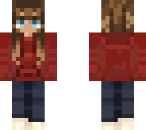 red hoodie girl