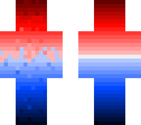 red to blue