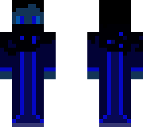 cloaked blue warrior