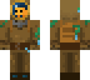 fish in diving suit