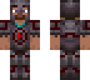 netherite armor red eye trim steve