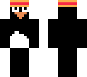 penguin with straw hat 2