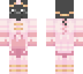black slime with a cool pink dress