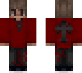 dark scarlet cross
