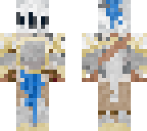 golden medieval knight blue